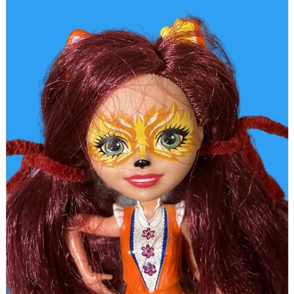 Enchantimals Felicity Fox Red Hair Orange Bushy Tail 6" Doll 2016 Mattel - Picture 2 of 9